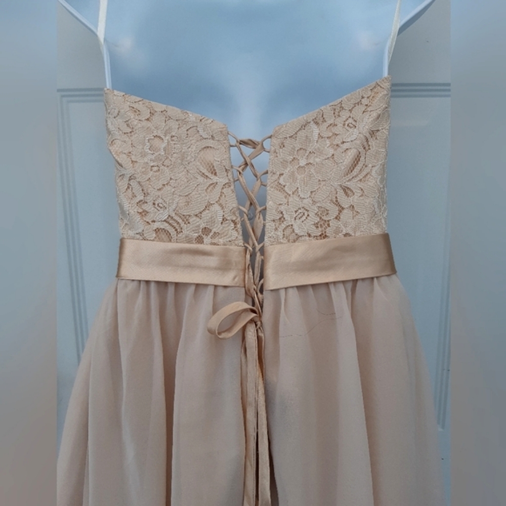 Satin Champagne Dress - Picture 11 of 16